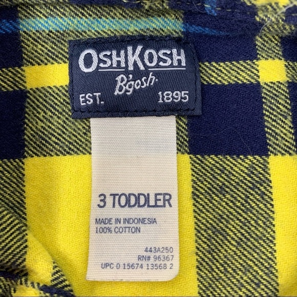 OshKosh B’gosh Plaid Flannel Shirt - Picture 4 of 4